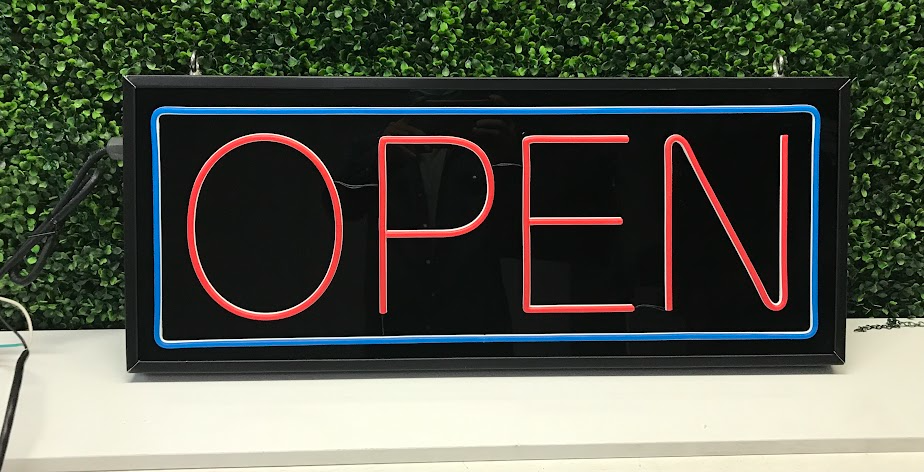 Outdoor FLEX-LED Open Sign (30" Wide x 12"Tall)