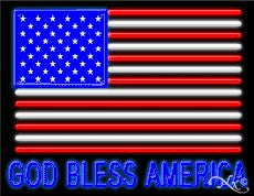 God Bless America Business Neon Sign