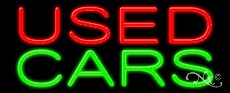 Used Cars Business Neon Sign