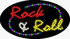 Rock & Roll LED Sign