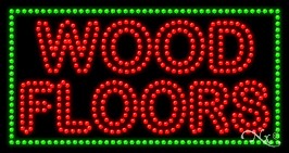 Wood Floors LED Sign