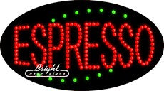 Espresso LED Sign