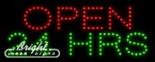 Open 24 Hrs LED Sign