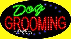 Dog Grooming LED Sign
