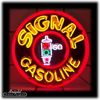 Signal Gasoline Neon Sign