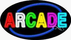 Arcade Oval Neon Sign