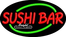 Sushi Bar Flashing Neon Sign