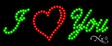 I Love You LED Sign