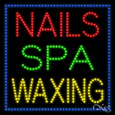 Nails Spa Waxing LED Sign