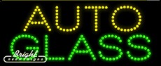 Auto Glass LED Sign