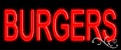 Burgers Economic Neon Sign