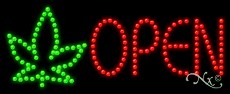 Open Leaf Logo LED Sign