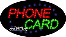 Phone Card LED Sign