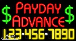Payday Advance Neon w/Phone #