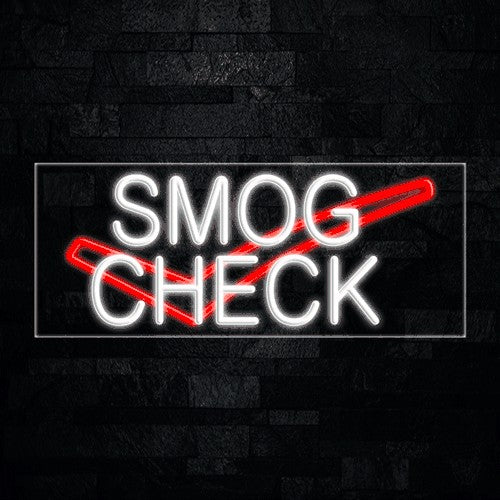Smog Check, Logo Flex-Led Sign