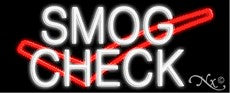 Smog Check Logo Neon Sign