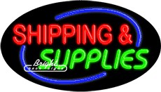 Shipping Supplies Neon Sign