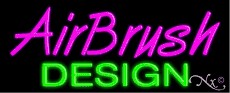 Airbrush Design Neon Sign