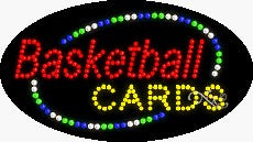 Basketball Cards LED Sign