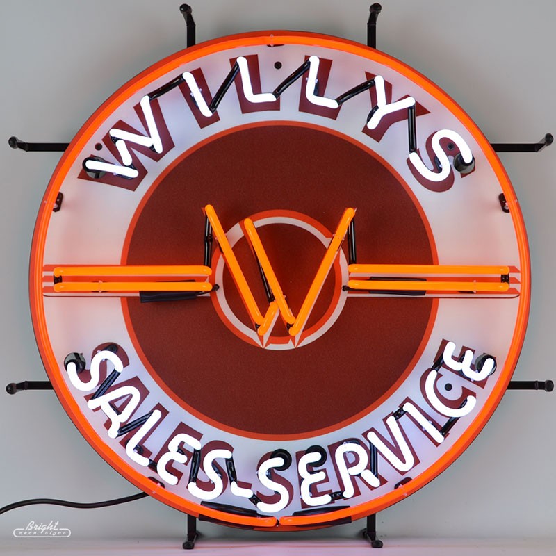 Willys Sales & Service Neon Sign