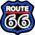 Route 66 Economic Neon Sign