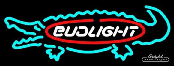 Bud Light Gator Neon Sign