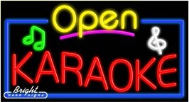 Karaoke Open Neon Sign