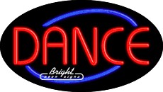 Dance Flashing Neon Sign