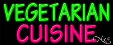 Vegetarian Cuisine Business Neon Sign