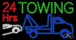 24 Hrs Towing LED Sign