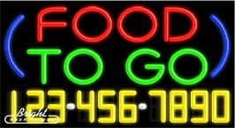 Food To Go Neon w/Phone #
