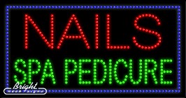 Nails Spa Pedicure LED Sign