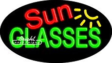 Sun Glasses Flashing Neon Sign