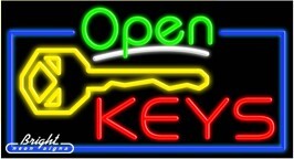Keys Open Neon Sign