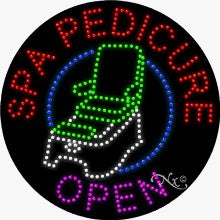 Spa Pedicure Open LED Sign