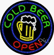 Cold Beer LED Sign
