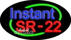Instant SR 22 Flashing Neon Sign