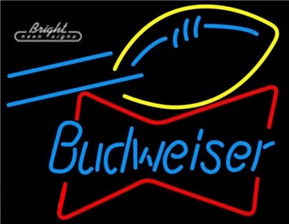 Budweiser Football Neon Sign