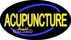 Acupuncture Flashing Neon Sign