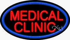 Medical Clinic Oval Neon Sign