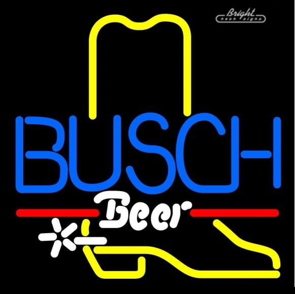 Busch Boot Neon Sign