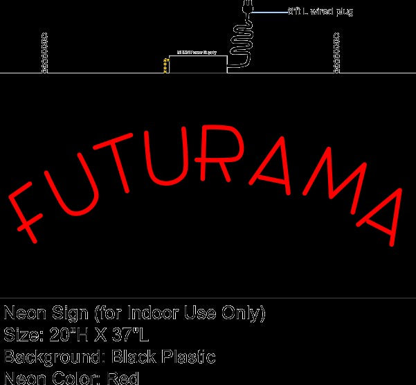 Futurama Neon Sign