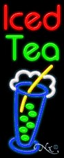 Iced Tea Business Neon Sign
