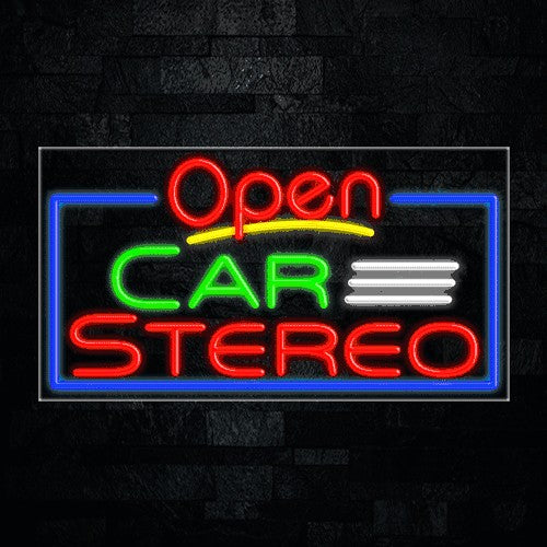 Car Stereo Flex-Led Sign