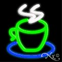 Coffee Cup Logo Economic Neon Sign