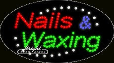 Nails & Waxing LED Sign