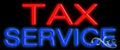 Tax Service Economic Neon Sign