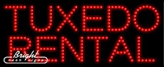 Tuxedos Rental LED Sign