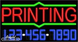 Printing Neon w/Phone #