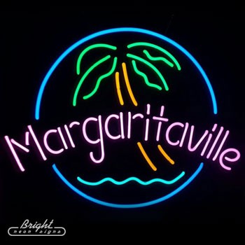 Neon Margaritaville Beer Sign